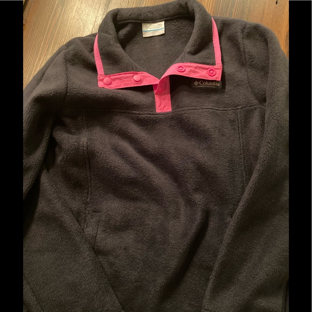 Girls Columbia quarter zip fleece jacket
